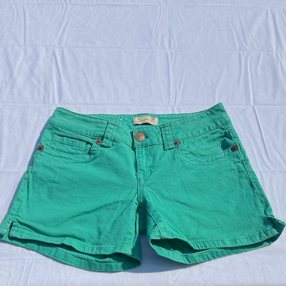 Seven7 Turquoise Jean Shorts for Women